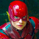 Ezra Miller as the Flash.